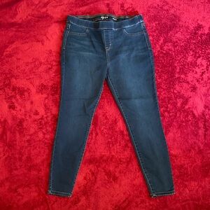 Style & Co Denim-Look Pull On Jeggings, Women's Petite XL, Leggings